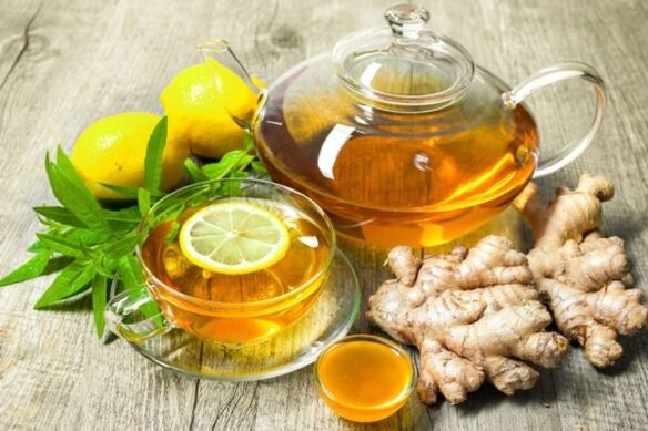 Le thé au gingembre peut être bu plusieurs fois par jour pour améliorer la puissance. 